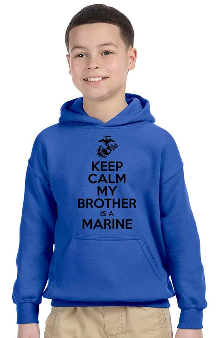 USMC Youth Hoodie Marine Kid Shirt Blue 