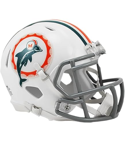 Amazon.com : Miami Dolphins Authentic Riddell Throwback Mini