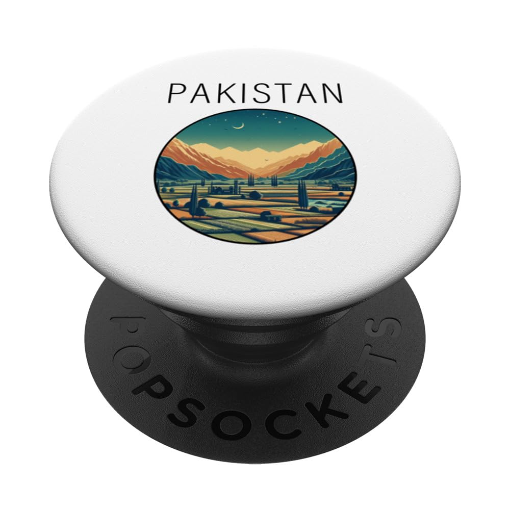 Pakistan scenery Art Deco PopSockets Swappable PopGrip