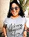 Making Magic Happen Shirt Women Short Sleeve Cute Funny Vacation Tee T-Shirt L Gray
