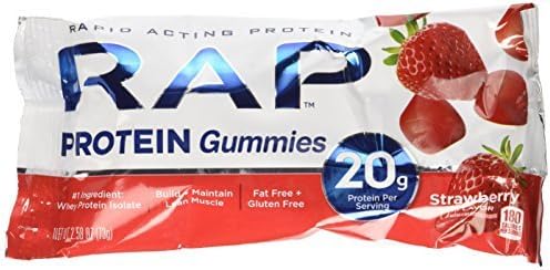 RAP Protein Gummies Strawberry Flavor by RAP Protein Gummies