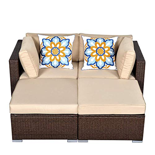 SUNVIVI OUTDOOR Patio Furniture Sets 9 Piece Outdoor Conversation Set