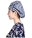 Nothar 3pc Women's Adjustable Scrub Cap Sweatband Bouffant Hats Value Set