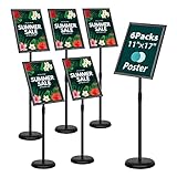 PUJIANG 6Packs 11x17 Inch Adjustable Sign Holder