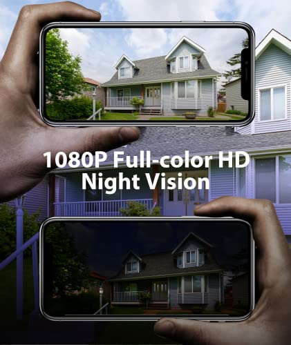 Outdoor Security Camera, Wireless Outdoor Camera with Color Night Vision, AI & PIR Motion Detection, Battery Powered Security Camera Wireless Outdoor, 2-Way Audio, SD/Cloud, X85 2K + X83-Black 1080P