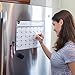Magnetic Dry Erase Whiteboard Calendar for Fridge (16 x 12”), Refrigerator White Board Sheet w/ 3 Colorful Markers & Eraser, Monthly Meal Planner & Organizer for Family by Yes4Quality