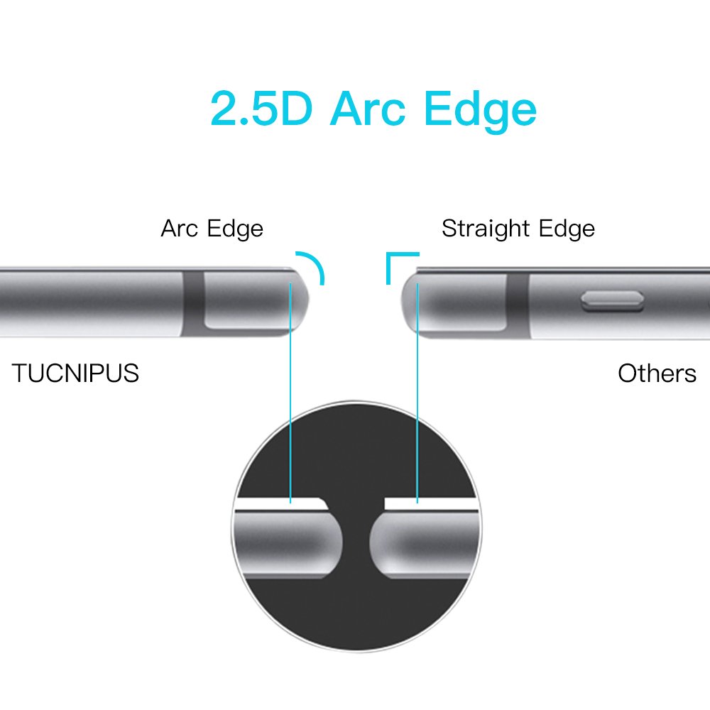 Panzerglas Schutzfolie für iPhone 6s 6, [2 Stück] TUCNIPUS iPhone 6s 6 Panzerglasfolie -3D Touch Kompatibel, 9H Härte, Anti-Öl, Kratzer,Blasen und Fingerabdruck Displayschutzfolie für iPhone 6 6s (4.7 Zoll)