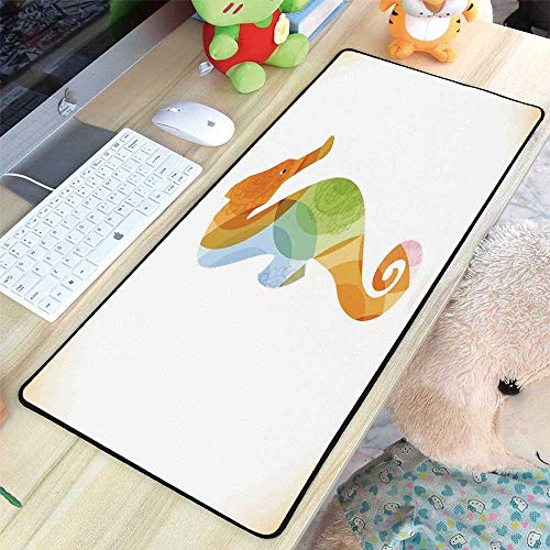 image for YOLIYANA Animal Decor Natural Rubber Pad,Silhouette of Sea Creature wi