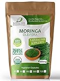 Moringa Oleifera Leaf Powder Organic (60) Capsules Non GMO multivitamin for metabolism, protein, energy & mood boost – vegans & vegetarians - 90 nutrients, iron & amino acids supplements