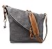 Fansela(TM Messenger Bag, Crossbody Satchel Bag Retro Canvas Hobo Bag Oversized Grey