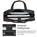 Briefcase for 17 Inch Laptop, Business Travel Bag, Expandable Large Hybrid Shoulder Bag, Water Resisatant Business Messenger Briefcases for Men - Black