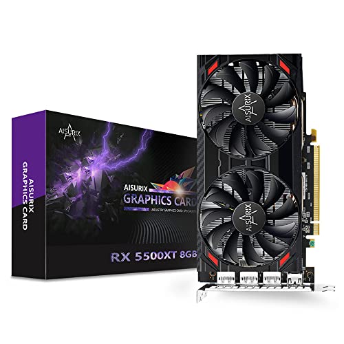 AISURIX Radeon RX 5500 XT 8gb GDDR6 Overclocked Graphic Card,128
