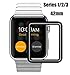 For Apple Watch Screen Protector 42mm, For Apple Watch Tempered Glass Screen Protector, Anti-Scratch Scratch Resistant Full Coverage Scratch-proof Screen Film for Apple iWatch 42mm Series 1/2/3