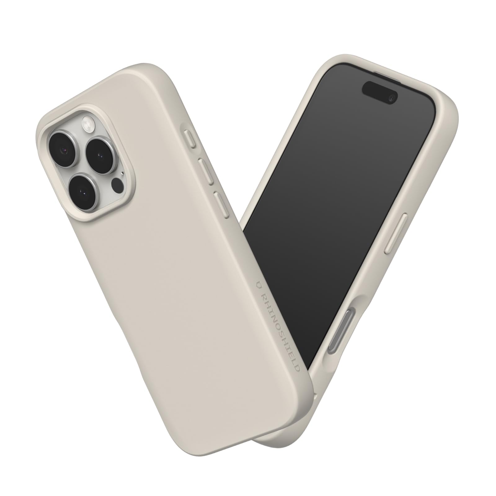 RHINOSHIELD SolidSuit Case Compatible with [iPhone 16 Pro Max] | Shock Absorbent Slim Design Protective Cover with Premium Matte Finish, Camera Control Cutout Design - Shell Beige
