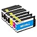 GPC Image 5 Pack Compatible Replacement for HP 950XL HP 951XL (2 Black, 1Cyan, 1 Magenta, 1 Yellow) Bulk Set for HP OfficeJet Pro 8600 8610 8620 8100 8630 276dw 251dw Printer