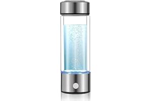 WUGOSU Portable Hydrogen Water Bottle, Hydrogen Water Bottle Generator with SPE Technology Water Ionizer, Hydrogen Water Machine, Hydrogen Bottle, Hydrogenated Water in 3 Min for Home, Office