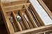 KD ORGANIZERS 6-Slot Bamboo Drawer Organizer: 17.75 x 12 x 2.5 in. Tray for Large Drawers
