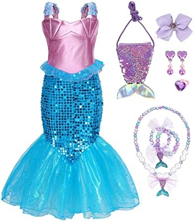 open lace back dress Little Adventures Mermaid Party Dress Up Costume