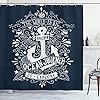 Ambesonne Anchor Shower Curtain, Vintage Design with Anchor Lettering The World is Big Go Explore Ocean Journey, Cloth… 51lkBFNnciL. SS100