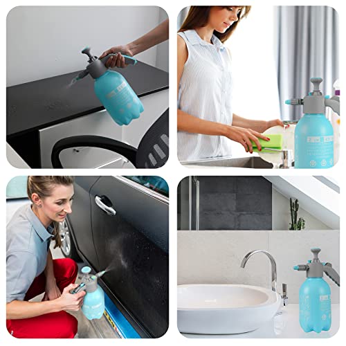 0.39 Gallon Handheld Garden Pump Sprayer, 50 Oz Gallon Lawn & Garden Pressure Water Spray Bottle With Adjustable Brass Nozzle, For Plants And Other