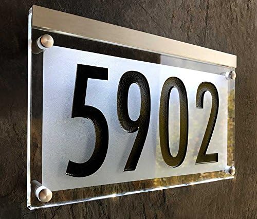 Plaques & Wall Art - Lighted Crystal Address Sign! This address plaque is bright and beautiful