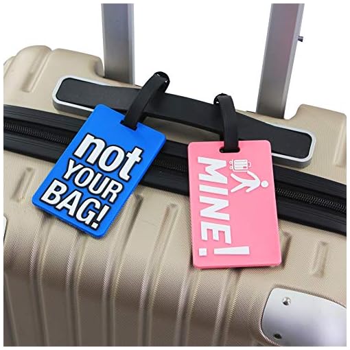 Mziart Funny Luggage Tags Set of 6 