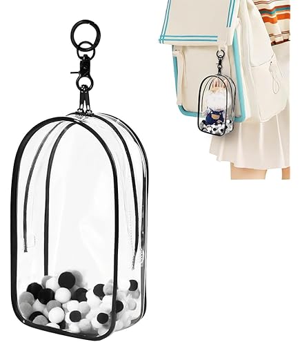 Sac De Présentation Transparent Pour Figurines Avec Porte-clés, étui De