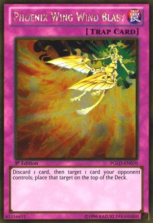 Yu-Gi-Oh! - Phoenix Wing Wind Blast (PGLD-EN070) - Premium Gold - 1st Edition - Gold Rare