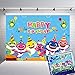 Art Studio 7x5ft Shark Family Photo Background Children Happy Birthday Party Photography Backdrops Cartoon Animals Theme Studio Props Booth Vinyl