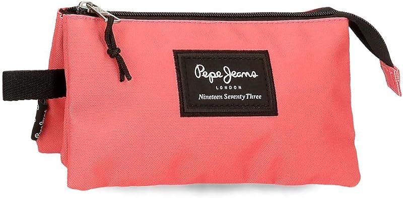 Aris Federmäppchen, dreifach, Rosa, 22 x 12 x 5 cm, Polyester, Rosa, Dreifach-Etui