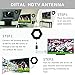 Bestrillion 50+ Miles Amplified HDTV Antenna, Omni-directional Antenna with Sure Grip, 10FT High Performance Coax Cable - Upgraded Version - Black