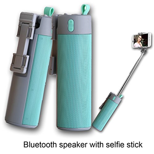 8Gtech 3 in 1 multi-function Bluetooth speakers for travel(bluetooth speakers+selfie tick+phone mount)
