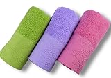 Cleanbear Hand Towels,for Home and Outdoor Use,3-pack,3colors, Easy Care, Size 13