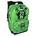 JINX Minecraft Creepy Creeper Kids Backpack (Green, 17