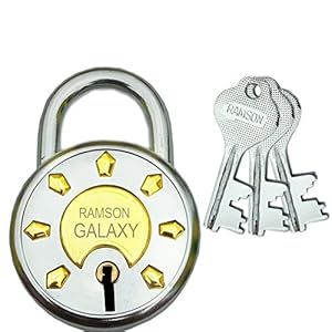 Ramson Galaxy Key 6 Lever Lock (Silver, Painted Finish)