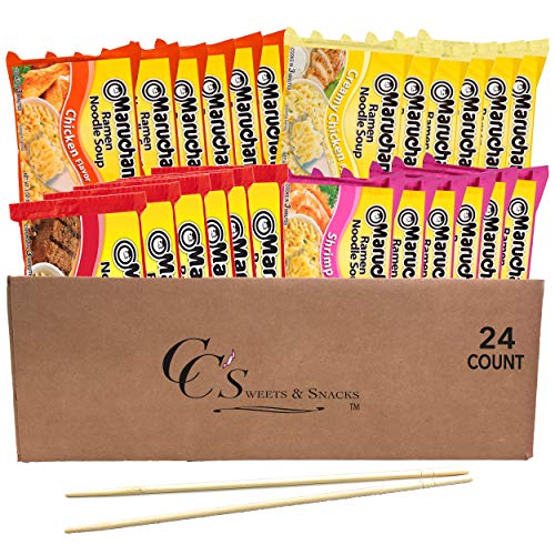 Maruchan Ramen Noodles Bulk Variety Pack, 24 Count, 4 Flavors, 3 Ounce