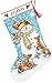 Dimensions Needlecrafts Counted Cross Stitch 'Winter Friends' Personalized Christmas Stocking Kit, 16