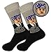 Balanced Co. Prison Mike Dress Socks Michael Scott Funny Socks Crazy Socks Casual Cotton Crew Socks (Black/Gray)