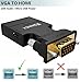 VGA to HDMI Adapter Converter with Audio,(PC VGA Source Output to TV/Monitor with HDMI Connector),FOINNEX Active Male VGA in Female HDMI 1080p Video Dongle adaptador for Computer,Laptop,Projector primary
