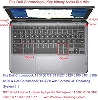Keyboard Skin For Dell Inspiron 11 Chromebook 3100 C3181 P22t Dell Chromebook 11 6 31 3180 3181 31 5190 Dell Chromebook 13 3 3380 Not Fit Dell Inspiron 11 Windows System Laptop 3180 Black Amazon Sg Electronics
