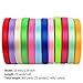 Shappy 300 Yards Double Sided Fabric Ribbon Silk Satin Roll, 12 Colors (10 mm Wide)