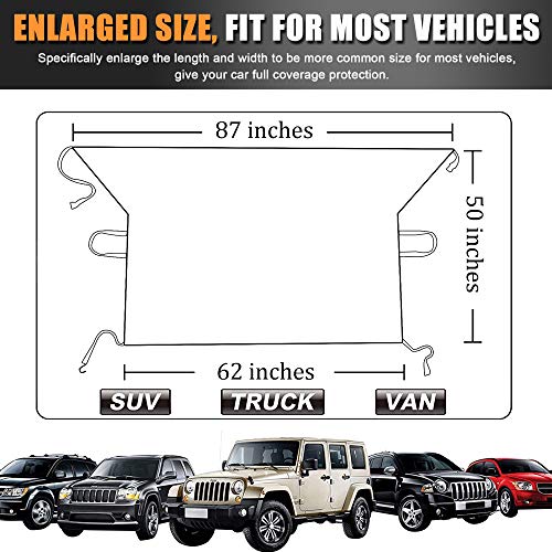 6 Windshield+Thicker+Magnets+Windproof+Waterproof
