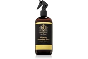 Crown Royale Ultimate Detangling Pet Spray Ready-to-Use, Removes Tangles, Prevents Stains, Repels Dirt, Made in USA, 16 oz