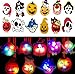 AISENO Halloween LED Light up Necklace 15PC Party Favors Set for Kids Goodie Bag Filler Gift Package