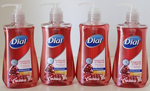Dial Pomegranate & Tangerine Antibacterial Hand Soap with Moisturizer 7.5 Oz. (Pack of 4)