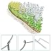 Feitore Plant Support Stakes, 2 Pack Metal Garden Plant Supports Plant Support Cage Half Round Plant Support Ring Garden Flower Plant Supports for Tomato, Peonies, Roses, Hydrangea 9.8