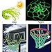 Glow in The Dark Outdoor Basketball Net Nylon Glowing Basketball Hoop Rim Net All Weather Thick Replacement Standard Size Net Rim Hoop Heavy Duty