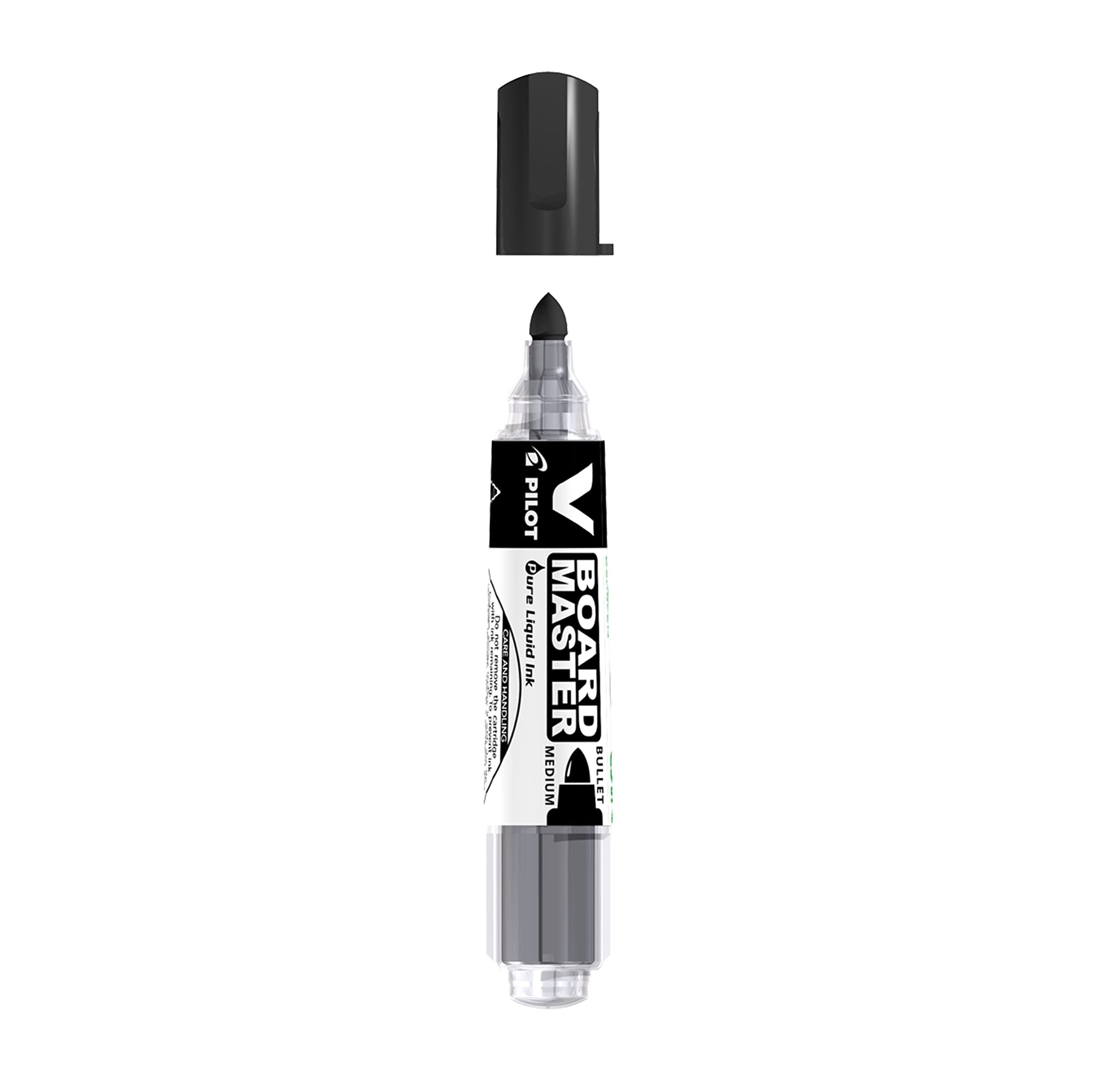 Pilot Begreen Recycled V Board Master Whiteboard Marker Bullet 6.0 mm Tip - Black, Box of 10 — image 1