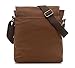 Vere Gloria Men Women Small Canvas Messenger Bag Crossbody, Brown, Size suitable