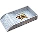 WINGOFFLY Large Reptile Feeding Dish with Ramp and Basking Platform Plastic Turtle Food and Water Bowl Also Fit for Bath Aquarium Habitat for Lizards Amphibians